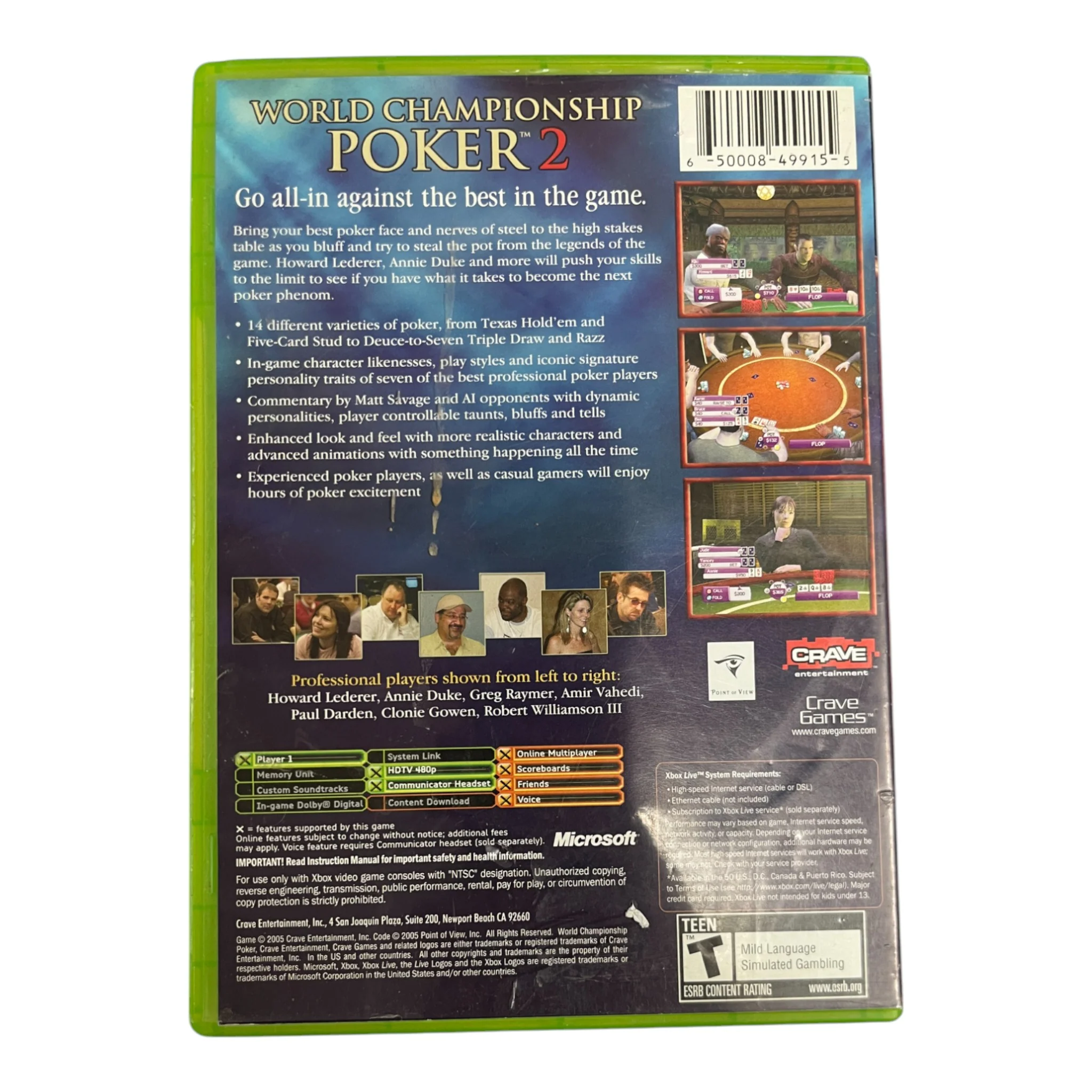 World Championship Poker 2 (Xbox) - Image 2