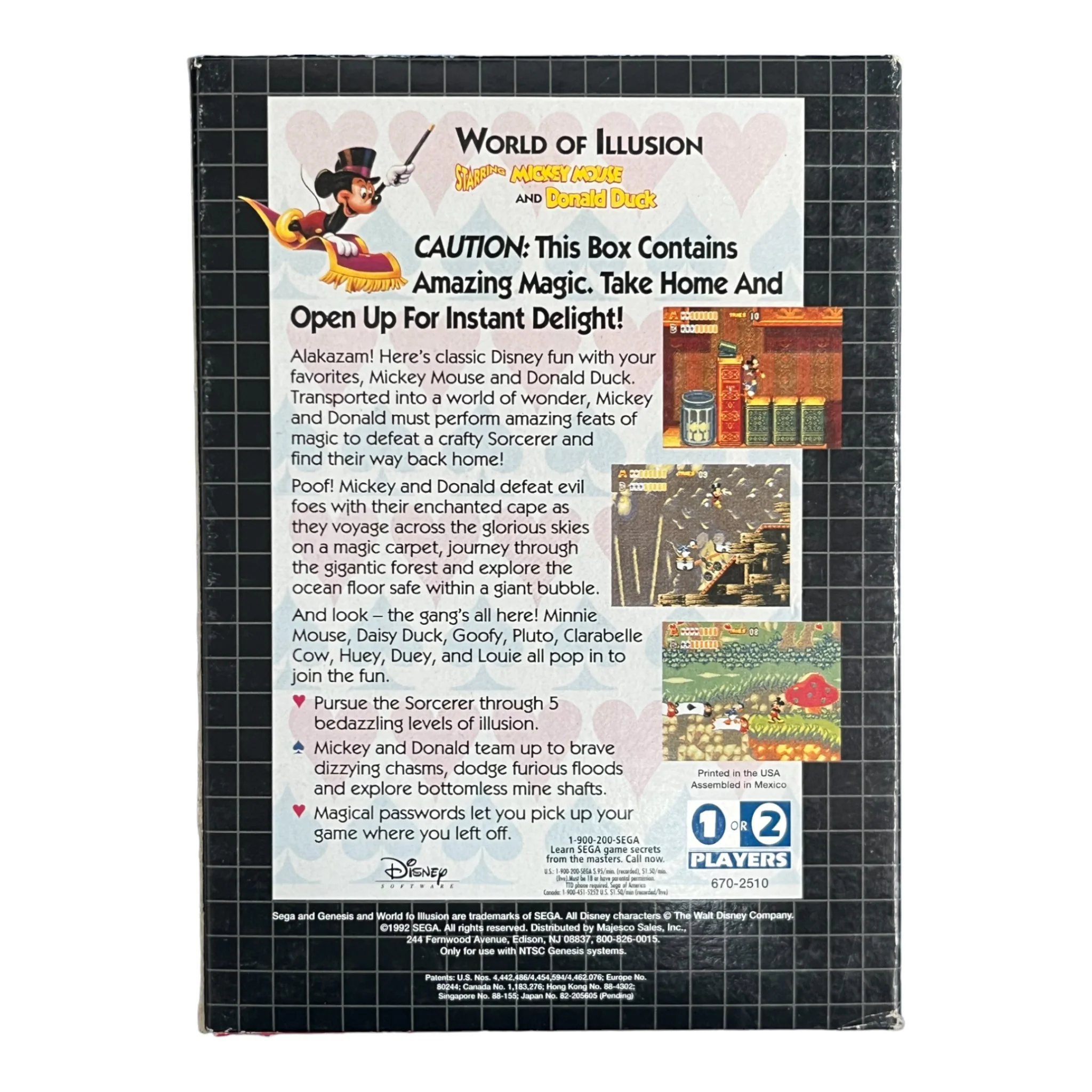 World Of Illusion [Cardboard Box] (Sega Genesis) - Image 3